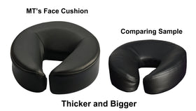 Side view of Master Massage Equipment Face Cushion showing cut-out