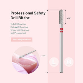 Side view of MelodySusie Cuticle Cleaner Nail Drill Bit