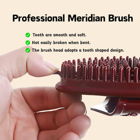 Side view of Meridian Massage Brush with ergonomic design