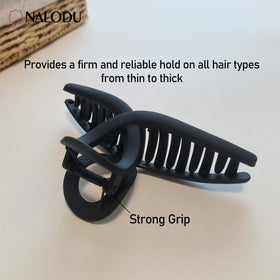 Side view of Nalodu hair claw clip showcasing design