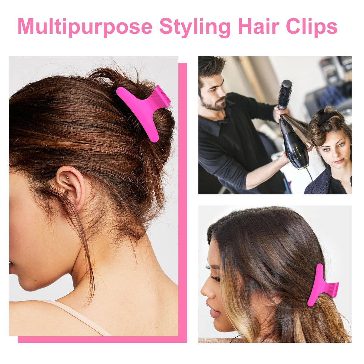 Side view of Ondder Butterfly Hair Claw Clip demonstrating claw design