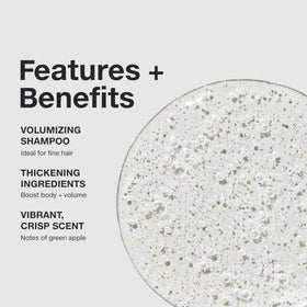 Side view of Paul Mitchell Extra-Body Shampoo packaging