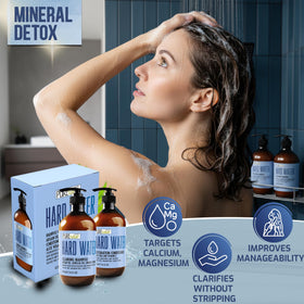 Side view of PURE NATURE LUX SPA Hard Water Conditioner bottle