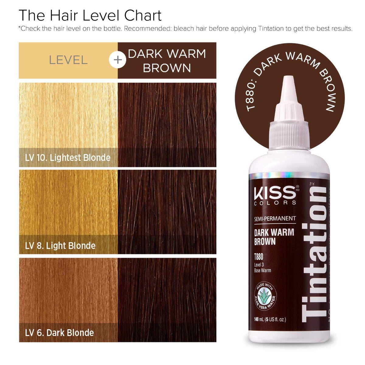 Side view of Red By Kiss Tintation Semi-Permanent Hair Colour bottle