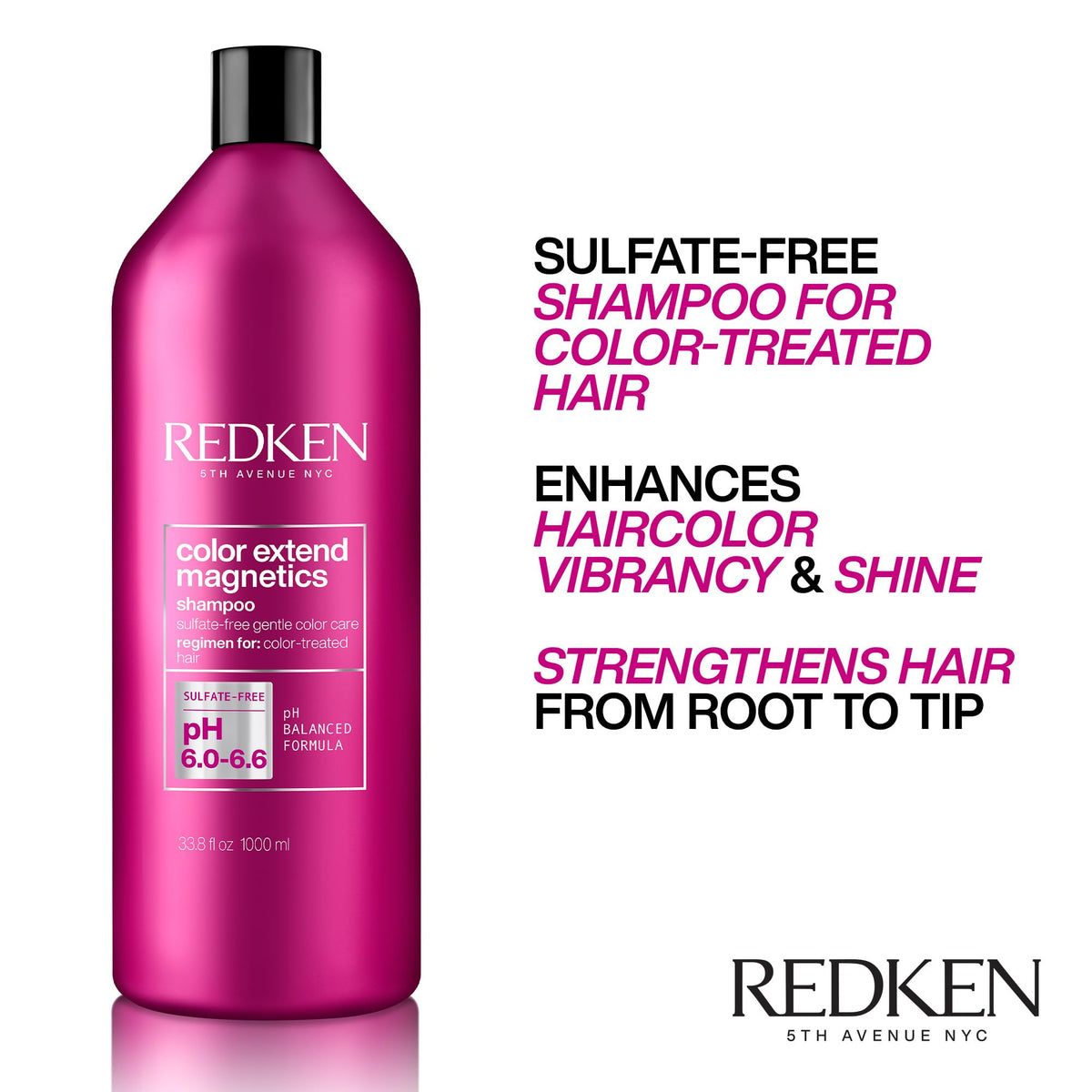 Side view of Redken Color Extend Magnetics Shampoo