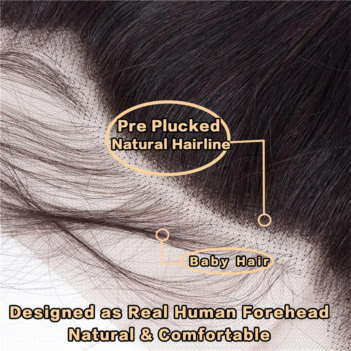 Side view of ROYAL IMPRESSION Lace Frontal Closure