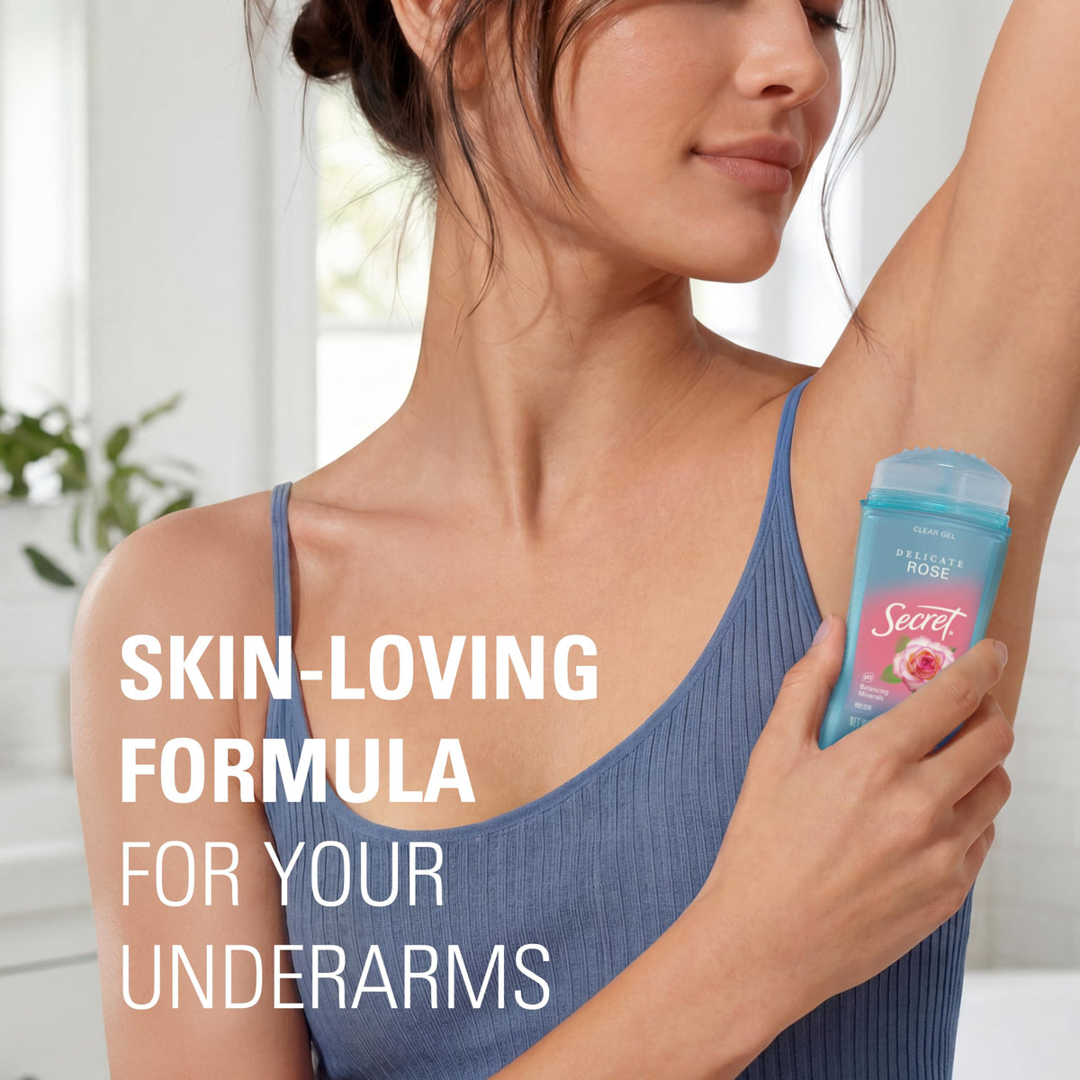 Side view of Secret Antiperspirant Deodorant 72HR