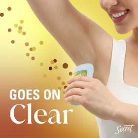 Side view of Secret Antiperspirant Deodorant bottle