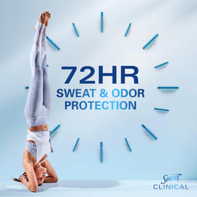 Side view of Secret Clinical Strength Antiperspirant Deodorant 150g