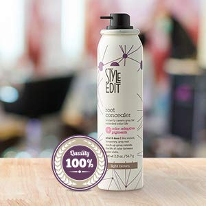 Side view of STYLE EDIT Root Touch Up Spray Dark Brown