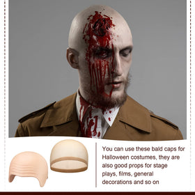 Side view of Syhood bald cap on a model