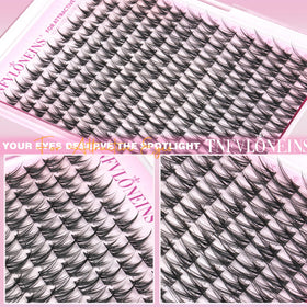 Side view of TNFVLONEINS Wispy Lash Clusters