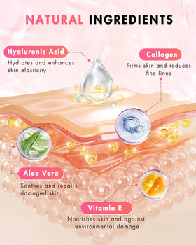 Side view of UKVOA Forehead Wrinkle Patches in use