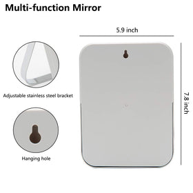 Side view of YEAKE Portable Makeup Mirror with 90° rotation
