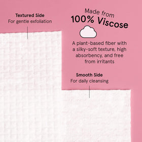 Side view showing the thickness of grace & stella face towels
