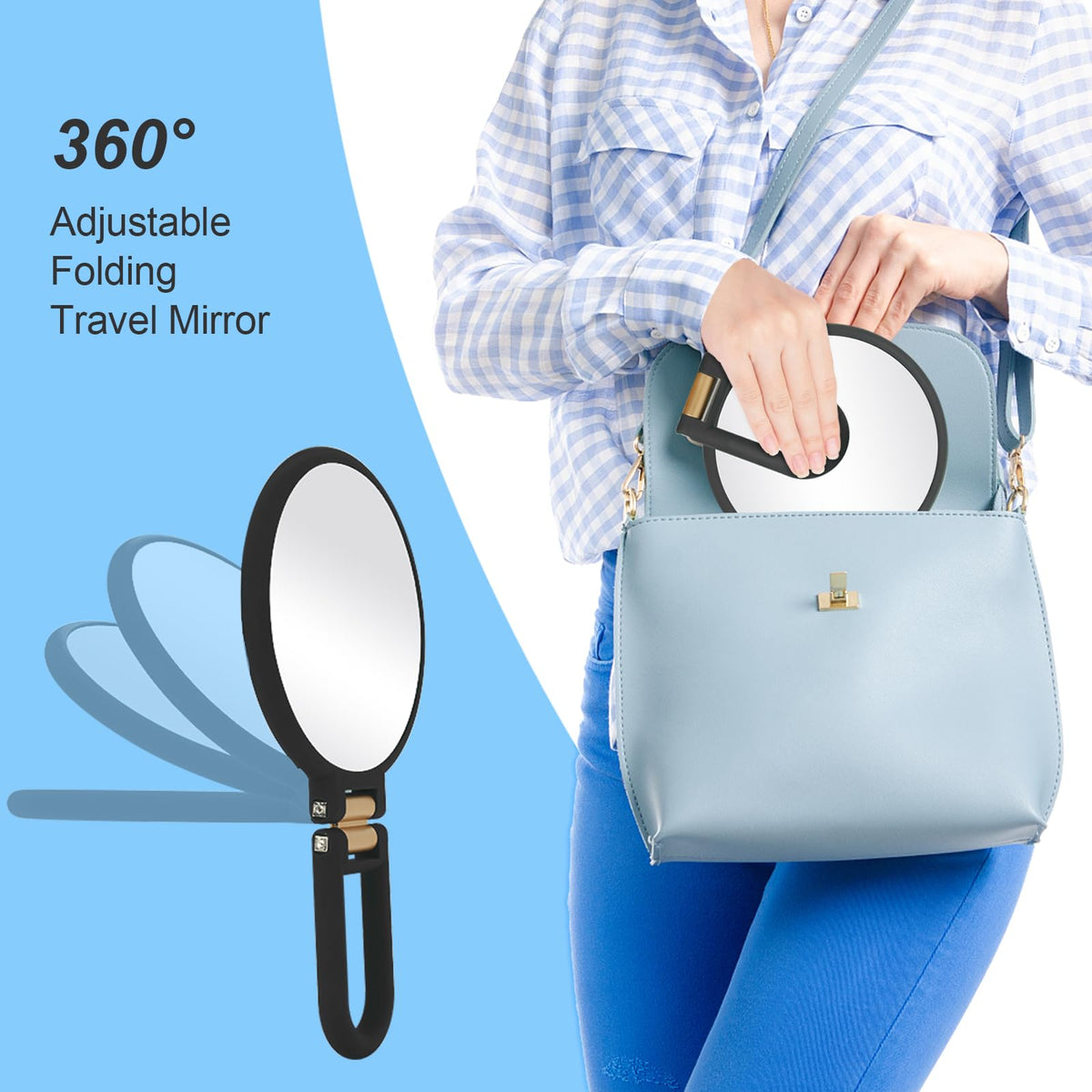 Sifolo 30x Magnifying Mirror in use for makeup application