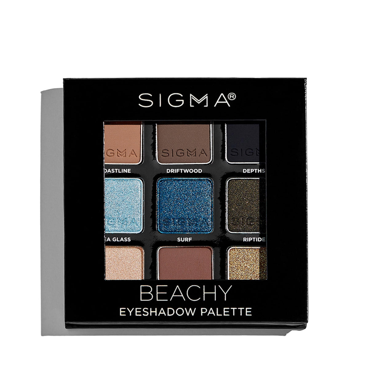 SIGMA BEAUTY Beachy Eyeshadow Palette in a makeup bag