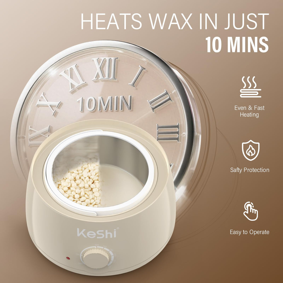 Silicone and aluminum bowls from KeShi Waxing Kit