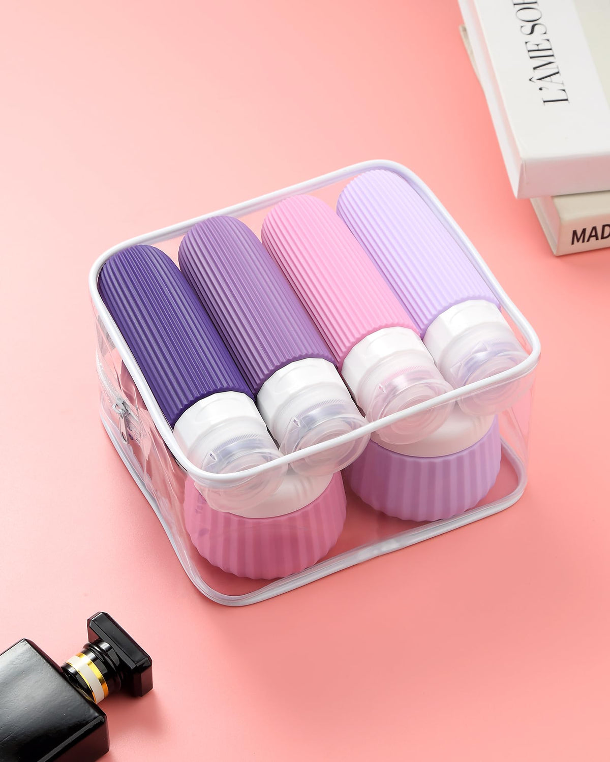 Silicone cream jars from Mrsdry travel essentials kit
