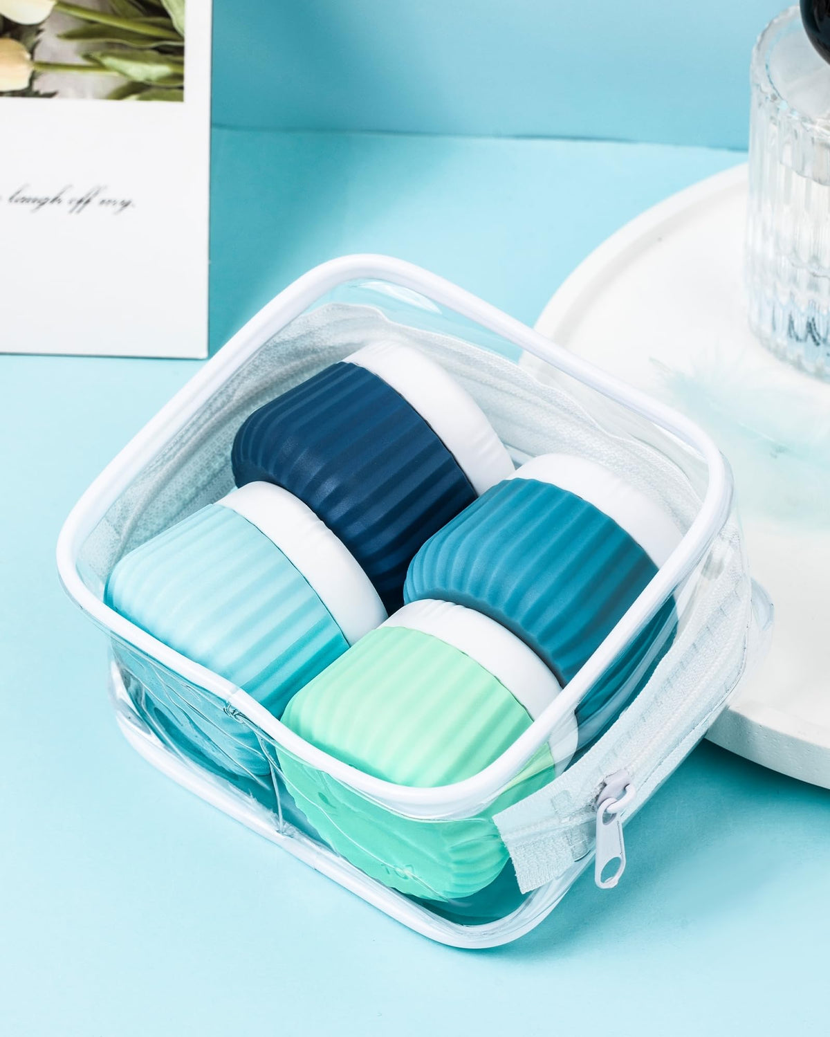 Silicone jars suitable for various skincare products