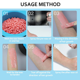 Silicone pot from EARAYWAX Waxing Kit for easy cleaning
