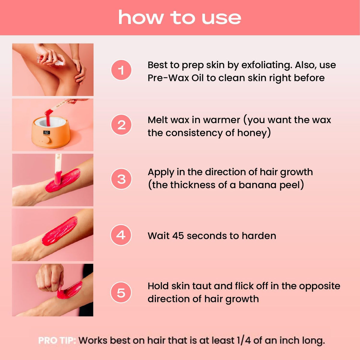 Silicone wax pot from KoluaWax Waxing Kit for easy cleaning