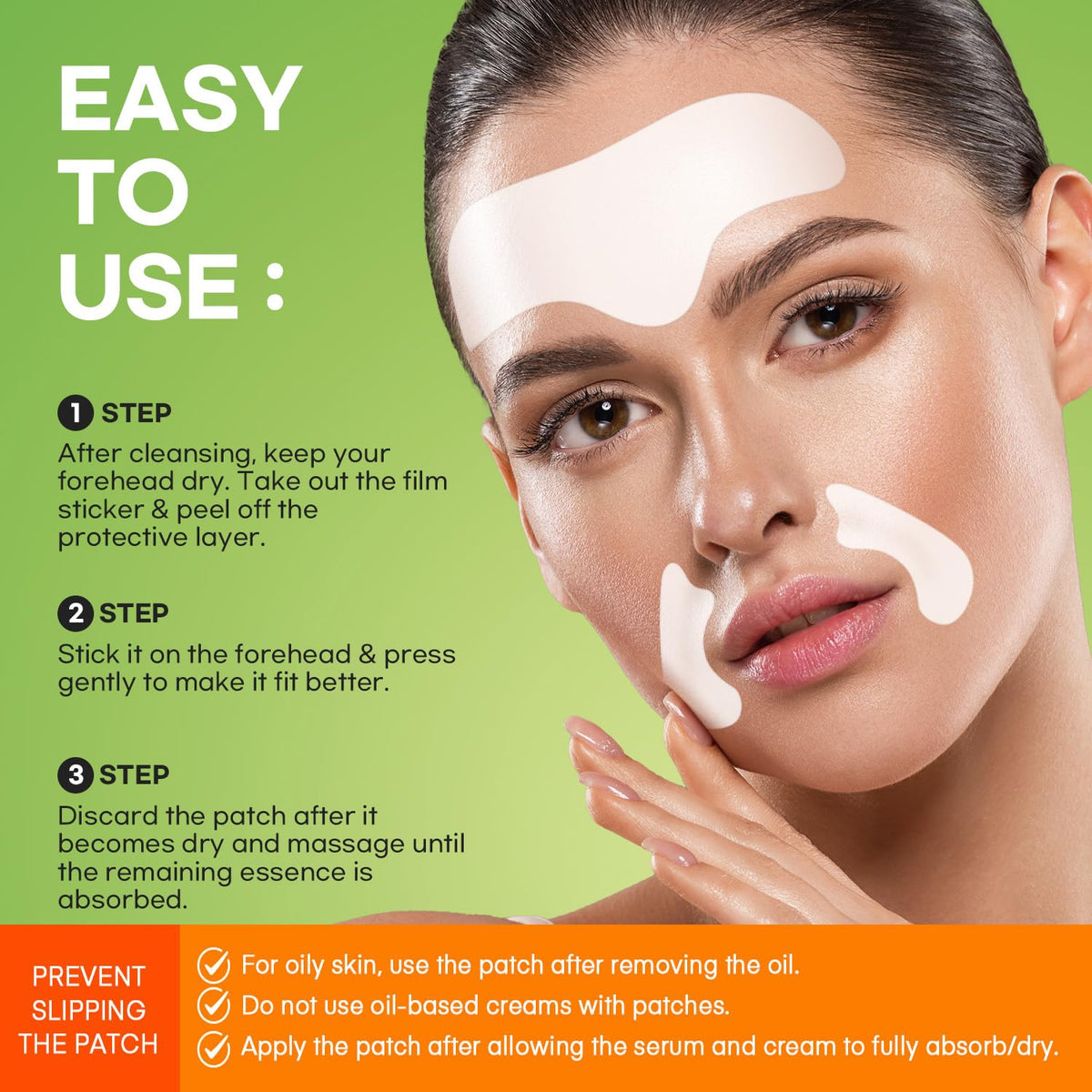 SILKDERMIS Forehead Wrinkle Patches showing individual patches