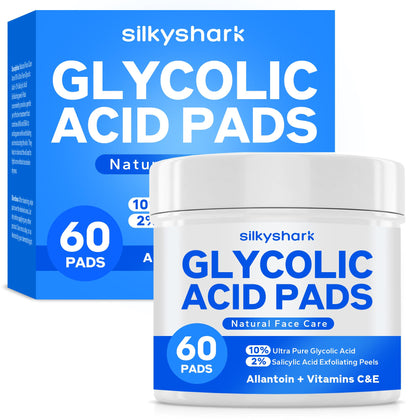 SilkyShark Glycolic Acid Resurfacing Pads jar front view