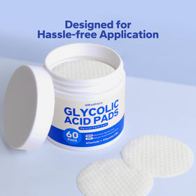 SilkyShark Glycolic Acid Resurfacing Pads jar with lid open