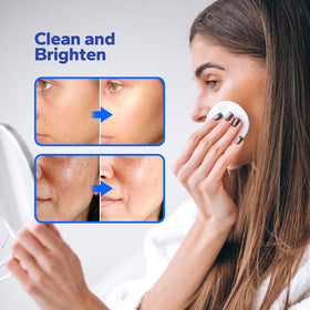 SilkyShark Glycolic Acid Resurfacing Pads with ingredients list