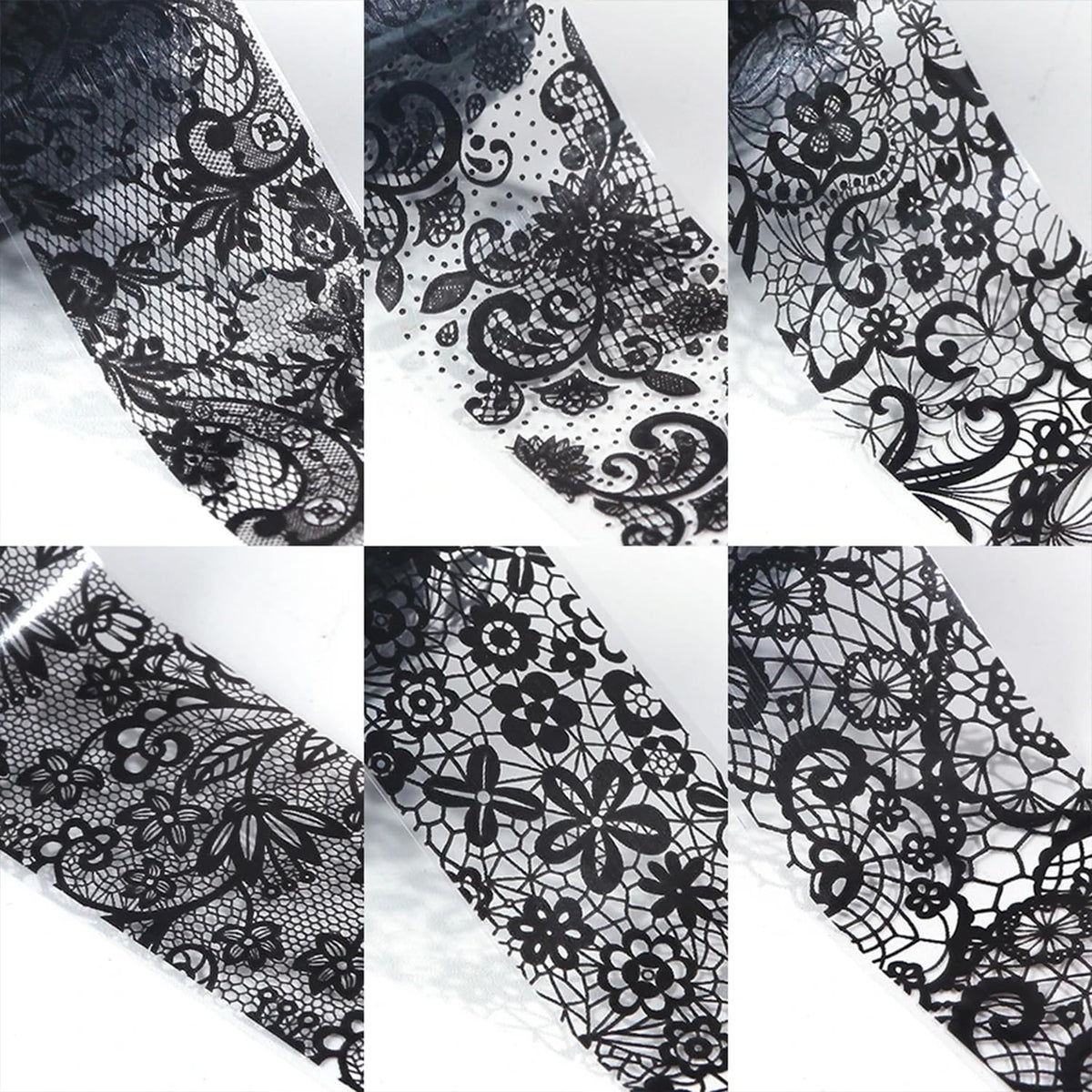 SILPECWEE Lace Nail Foil in use at a nail salon