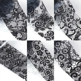 SILPECWEE Lace Nail Foil in use at a nail salon