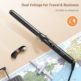 SimerSure Curling Iron 360° rotating power cord