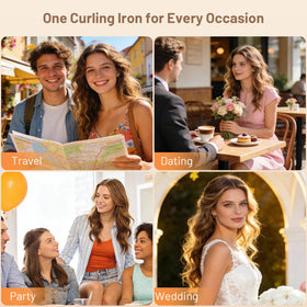 SimerSure Curling Iron demonstrating long barrel design