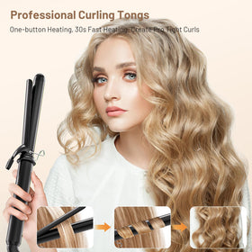 SimerSure Curling Iron with 12 heat settings displayed