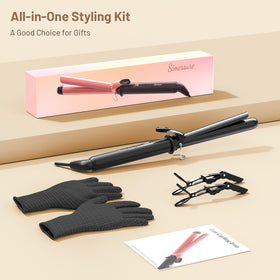 SimerSure Curling Iron with beautiful curls styled