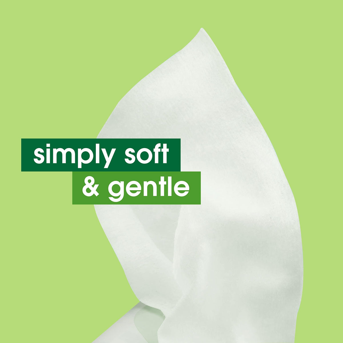 Simple Cleansing Wipes showing the wipes being pulled from the pack