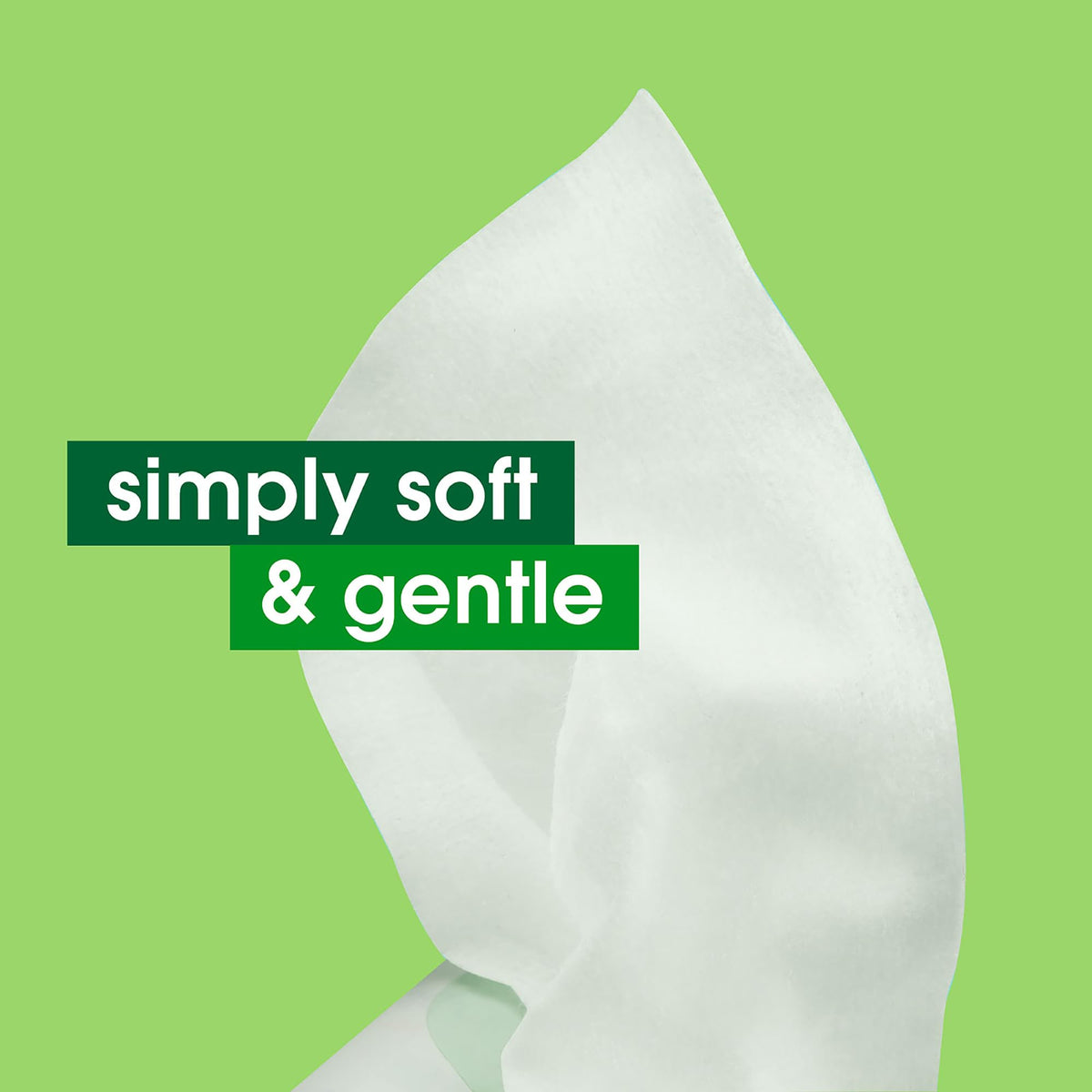 Simple Kind To Skin Cleansing Wipes open with a wipe visible