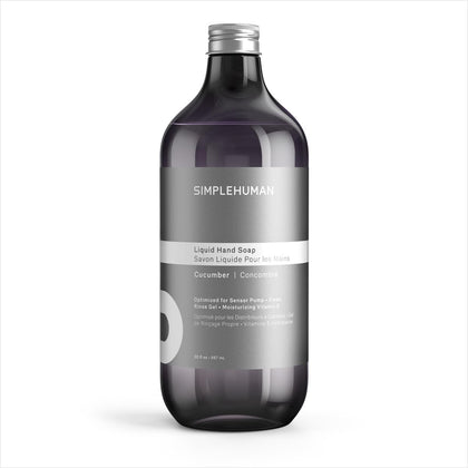 simplehuman Cucumber Liquid Hand Soap refill bottle front view