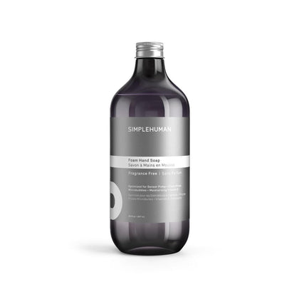 simplehuman Fragrance Free Liquid Hand Soap refill bottle front view