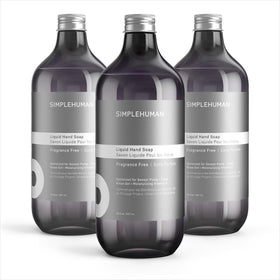 simplehuman fragrance free liquid hand soap refill pack front view