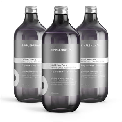 simplehuman fragrance free liquid hand soap refill pack front view