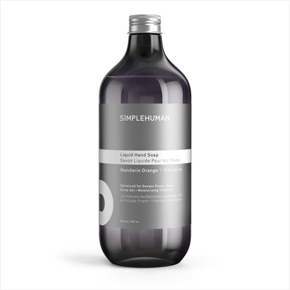 simplehuman Mandarin Orange Liquid Hand Soap Refill bottle front view