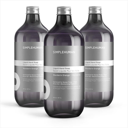simplehuman Mandarin Orange Liquid Hand Soap Refill Bottle front view
