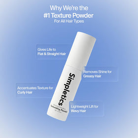 Simpletics Texturizing Powder 4g back view with instructions