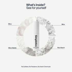 Simpletics Texturizing Powder 4g showing matte finish on hair