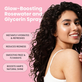 Simplified Skin Rosewater and Glycerin Spray mist application