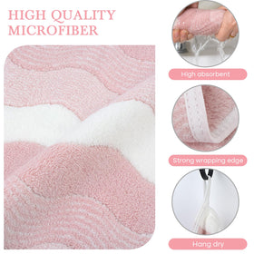 SINLAND face towel hanging on a hook