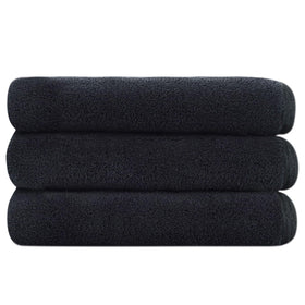 SINLAND Microfiber Coral Velvet Face Towel front view in soft texture