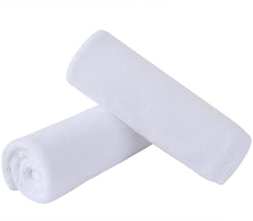 SINLAND Microfiber Facial Cloths 12x12 inch white front view